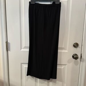 Eileen fisher silk wide leg cropp pants 24 inch black large